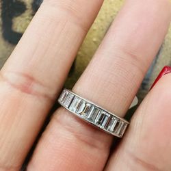 Platinium Natural Diamond Infinity Band 