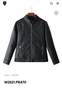 Ferrari women leather jacket