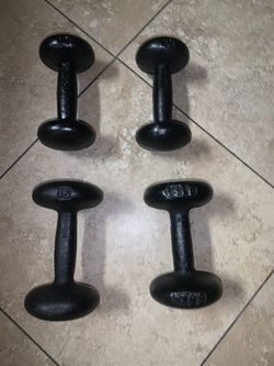Set of 10s and 15s dumbbells