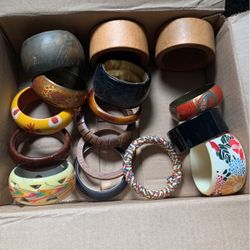 Box Of assorted Fashion Bangle Bracelets 