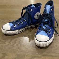 Authentic Converse Blue Hight-Top Shoes