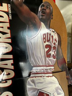 1993 Rare Vintage Michael Jordan 8ft Gatorade Cutout