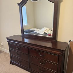 Brown Dresser With Mirror ! 