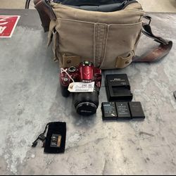 Nikon D3200 DSLR Camera W/3 Batteries & Charger