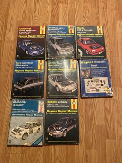 Assorted Haynes Repair Manual’s For 5 Dollars Each 