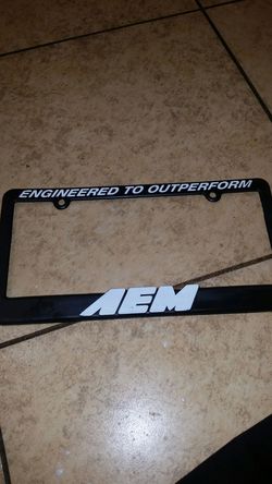 AEM Lincense plate frame