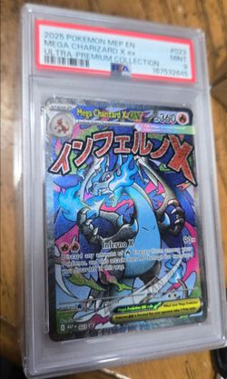 PSA 9 Mega Charizard X ex #023 MEP Ultra-Premium Collection