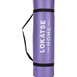 LOKATSE Home All Purpose Thick Yoga Mat with Carrying Strap High Density