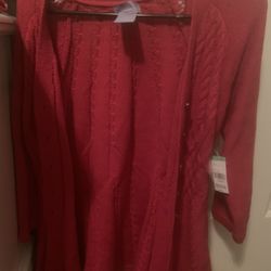 Women’s Red Sweater (Petite Large)