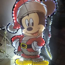 Mickey MOUSE Disney Lighted Santa Outdoor Christmas Decor