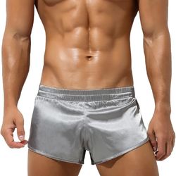 Men's Low Rise Split Side Shorts Breathable Athletic Shorts