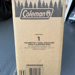 New Coleman Palmetto cool whether adult sleeping bag