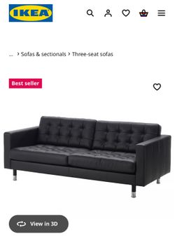 Black Leather Couch