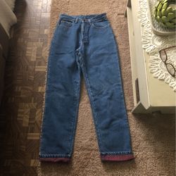 Vintage LLBean  Women’s High Waist Flannel Lined Sz 6