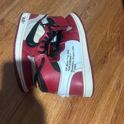 jordan 1s off white 1of1 size 9