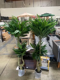 New Set of 2 Artificial Willow Tree, 63'' Realistic Faux Plant