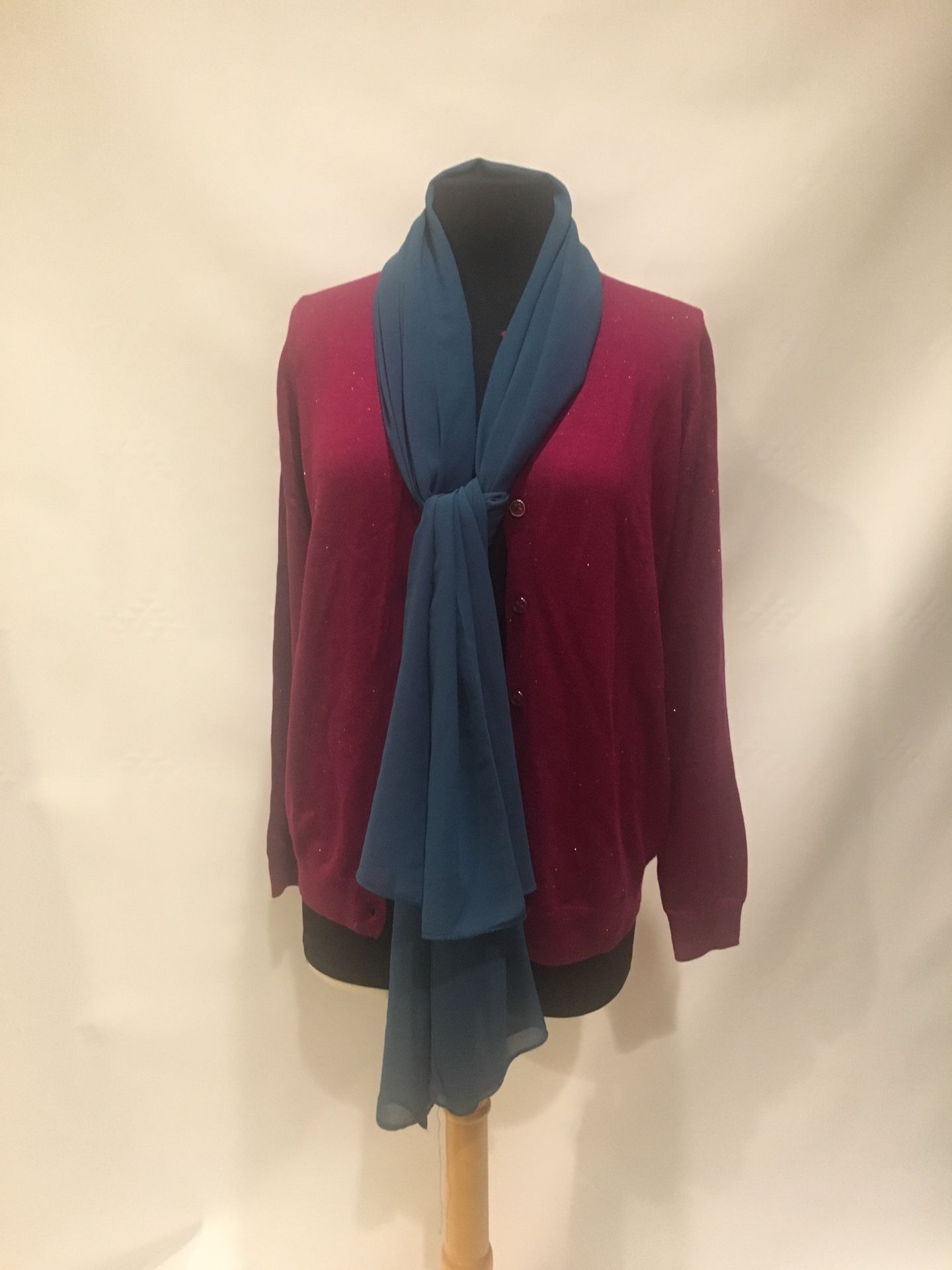 Teal scarf wrap hijab turban shawl