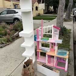 Barbie Dream House, Ikea Shelves, Glass Bottles
