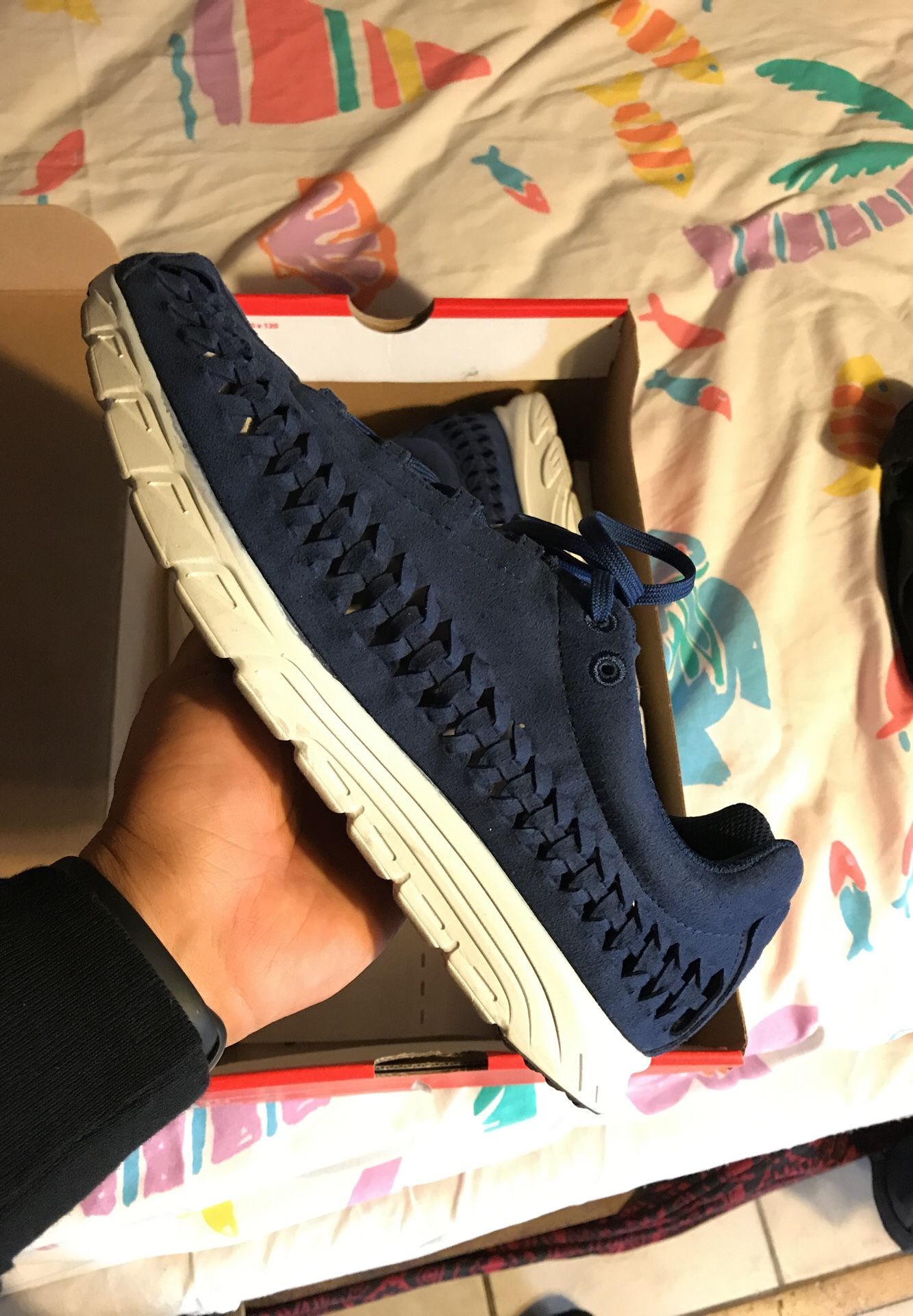 Nike Mayfly Woven Blue/Off White