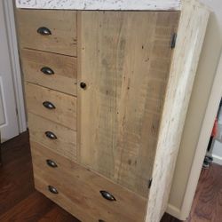 Custom Rustic Wood Dresser Set