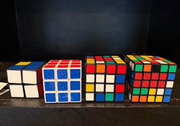 Rubik’s Cube Bundle: 2*2, 3*3, 4*4, and 5*5. Priced for Fast Sale!