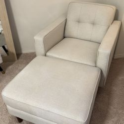 Accent Chair And Ottoman