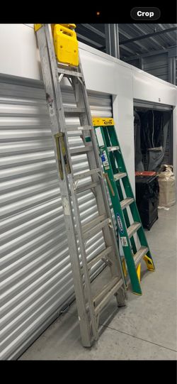 Ladders -8’ Aluminum and 6’ Werner fiberglass