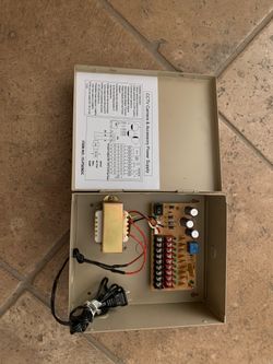 CCTV power supply in strong metal box