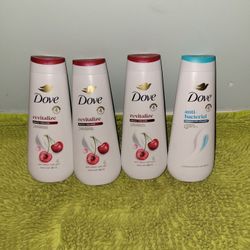 3 Revitalize Cherry+ Chia Milk/1 Antibacterial Dove Body Wash 20oz 