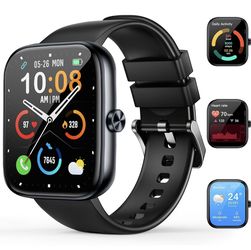 Smart Watch for Men Women, 1.83" HD Touchscreen Fitness Watch with Bluetooth Call&Message Notifications, 110+Sport Modes, 24/7 Heart Rate/Sleep Monito