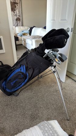 Complete Beginner Golf Set – Driver, Woods, Irons, Putter + Stand Bag