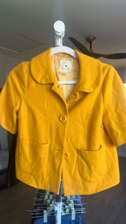 Yellow wool jacket