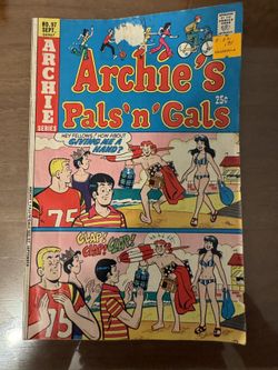 ARCHIE'S PALS N GALS #97 1975 NICE VERONICA BIKINI COVER BRONZE AGE!