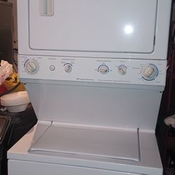 Like New Frigidaire Stacked Washer- Electric Dryer Full Size 
