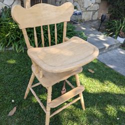 Wood High Chair