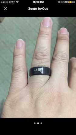 New England Patriots Black Ring