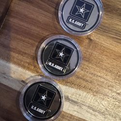 Commemorative Challenge Coin, ARMY, ‘Loyalty’ ‘Duty’ ‘Coat of Arms’, Q-3