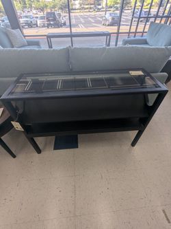 Canberra Black Console Table