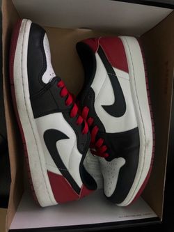 Nike Air Jordan 1 Low Black Toe Sneakers