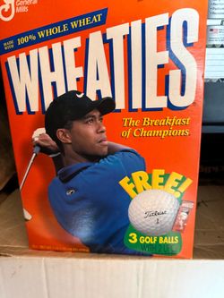 Tiger Woods Wheaties Cereal Box General Mills