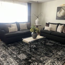 Ethan Allen Custom Couches and Unique Loom Rug
