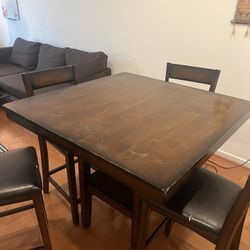 Wood 5 Piece Dining Set