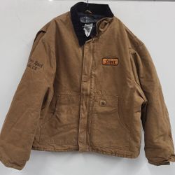 Carhartt  Jacket Men 3XL Camel J22 Quilt Lined Detroit Duck Canvas Outdoors