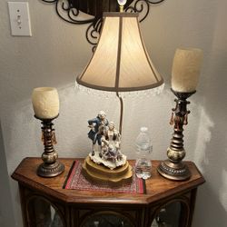 3 antique vintage lamp with shades 80 dollars each take all 70 each 