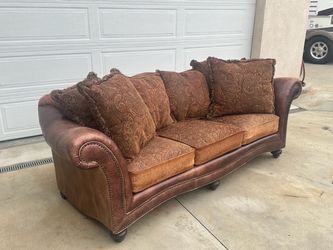 Free-Faux Leather Sofa