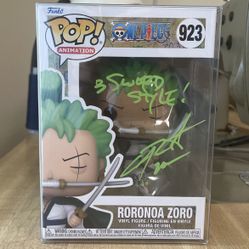 Signed Roronoa Zoro Funko Pop #923