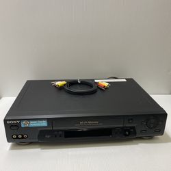 Sony SLV-N71 Hi-Fi Stereo VHS VCR 4 Head Tested Working - No Remote