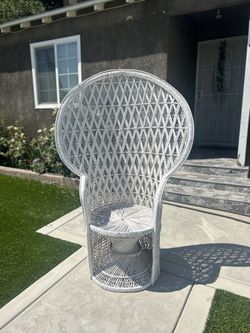 White Wicker Chair.