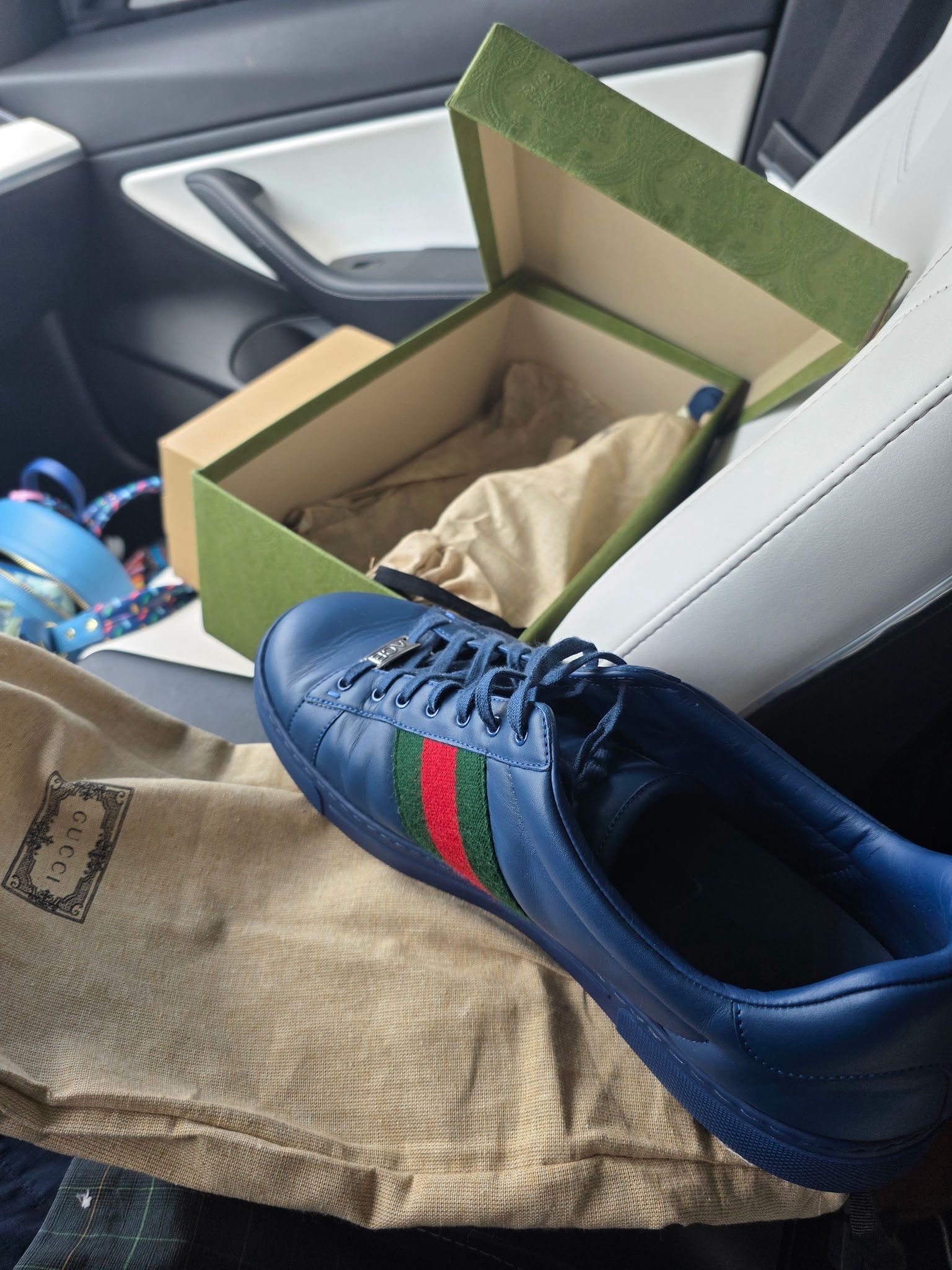 Gucci Ace Leather Sneakers
