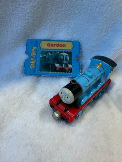 Thomas & Friends Take Along Gordon Blue Diecast Train Engine Learning Curve Card